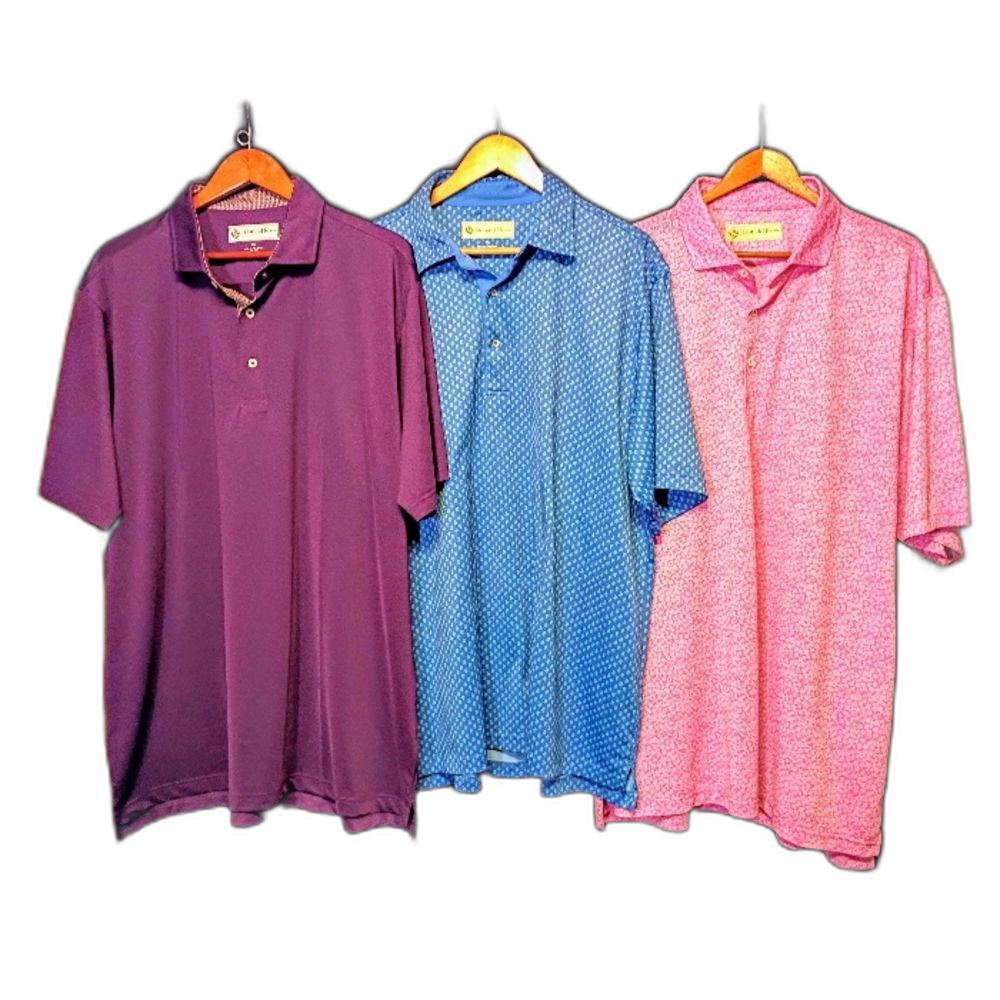 Donald Ross Sportswear Golf Polo Lot (3) Men’s Size XL Performance Shirts